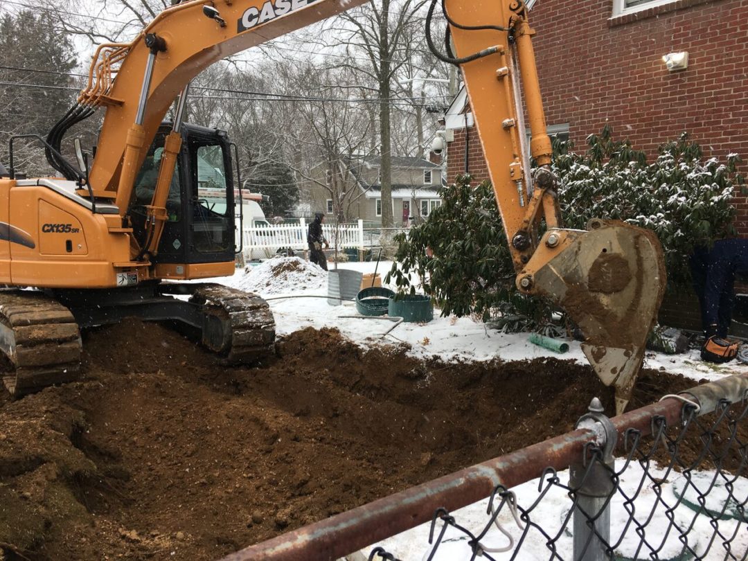 Digging near fence